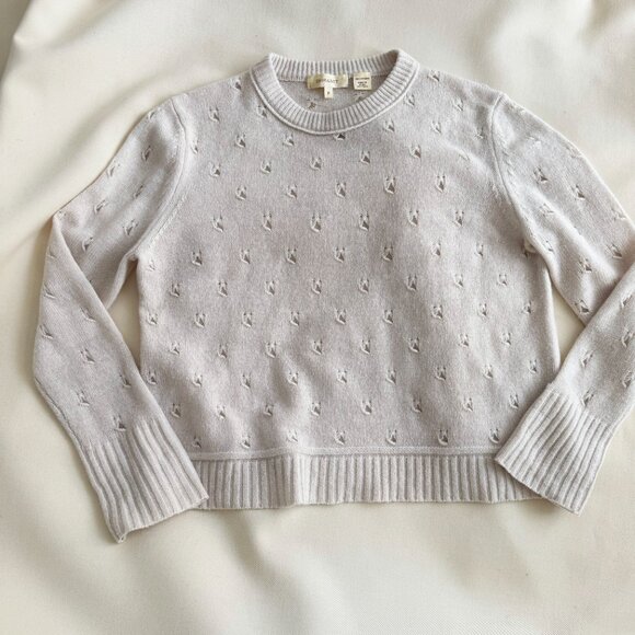 Inhabit Cashmere Pointelle Crew Neck, size XS - Picture 7 of 10